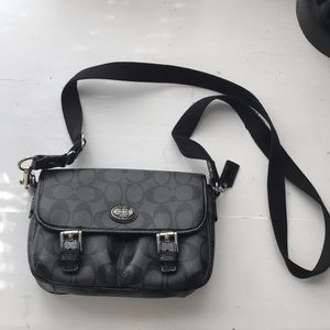 Coach black small crossbody purse